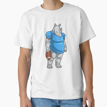 Rhino American Football Sports T-Shirt - Casual Everyday Wear Unisex - T-Shirt, Sweatshirt, Hoodie
