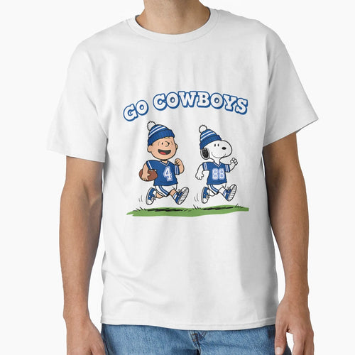 Dallas Football Go Cowboys Snoopys T-Shirt - Streetwear Style for Adults - T-Shirt, Sweatshirt, Hoodie
