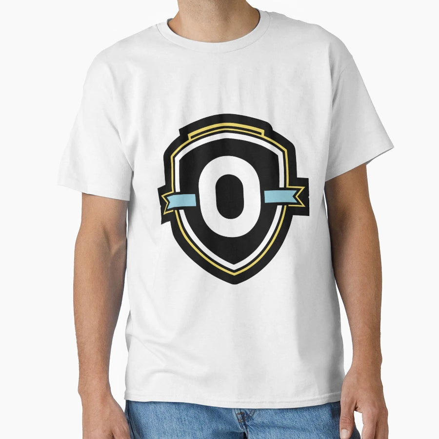 Illustration Letter O Esports Shield T-Shirt - Custom Art Print Men Women - T-Shirt, Sweatshirt, Hoodie