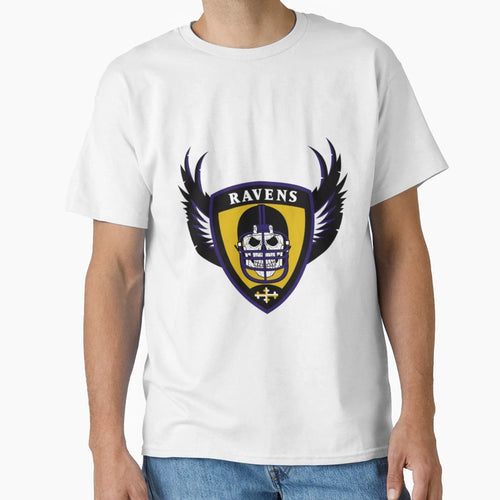 Ravens Skull T-Shirt - Custom Art Print Unisex - T-Shirt, Sweatshirt, Hoodie