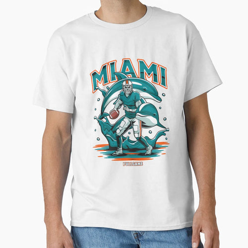 Miami Football T-Shirt - Novelty Apparel for Adults - T-Shirt, Sweatshirt, Hoodie
