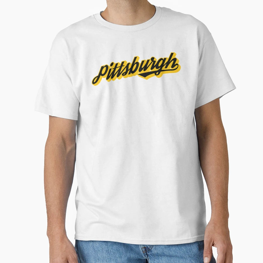 Pittsburgh Script T-Shirt - Trendy Graphic Unisex - T-Shirt, Sweatshirt, Hoodie