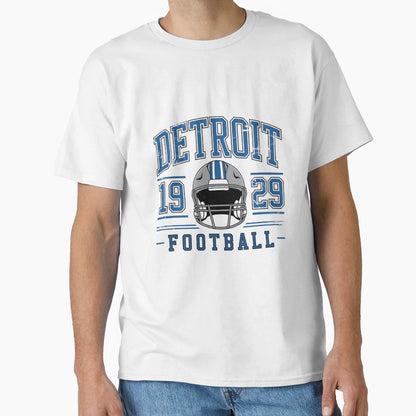 Detroit Football T-Shirt - Graphic Print Men Women - T-Shirt, Sweatshirt, Hoodie