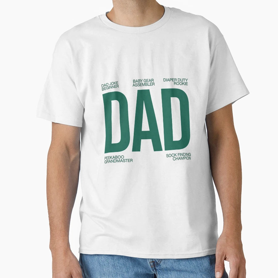 Minimalist Typography Type New Dad T-Shirt - Aesthetic Graphic Unisex - T-Shirt, Sweatshirt, Hoodie