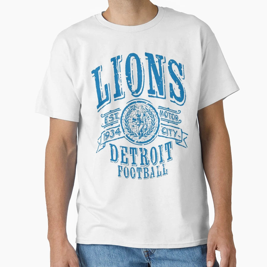 Football Detroit Lions T-Shirt - Graphic Print for Adults - T-Shirt, Sweatshirt, Hoodie