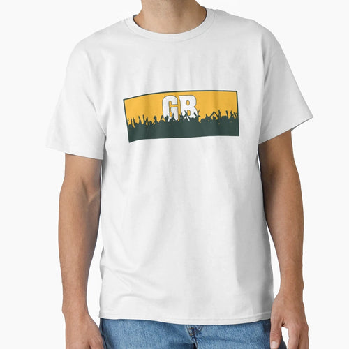 Cheering Green Bay Gb T-Shirt - Minimalist Print for Adults - T-Shirt, Sweatshirt, Hoodie