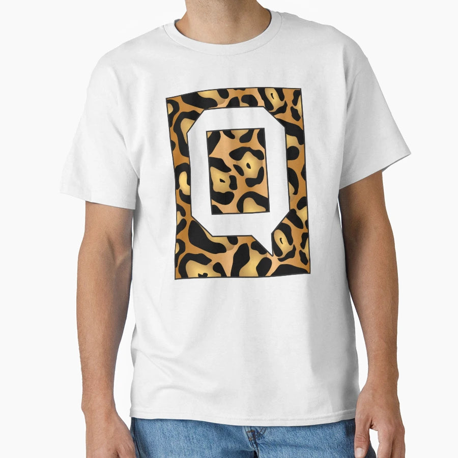 Letter Q Jaguar Stencil Font T-Shirt - Novelty Apparel Men Women - T-Shirt, Sweatshirt, Hoodie