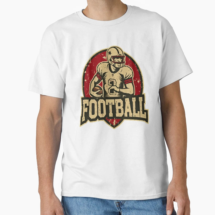 Football Sports Logo T-Shirt - Trendy Graphic Men Women - T-Shirt, Sweatshirt, Hoodie