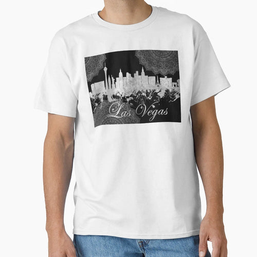 Las Vegas Nevada Skyline 53 T-Shirt - Fun Novelty Design for Adults - T-Shirt, Sweatshirt, Hoodie