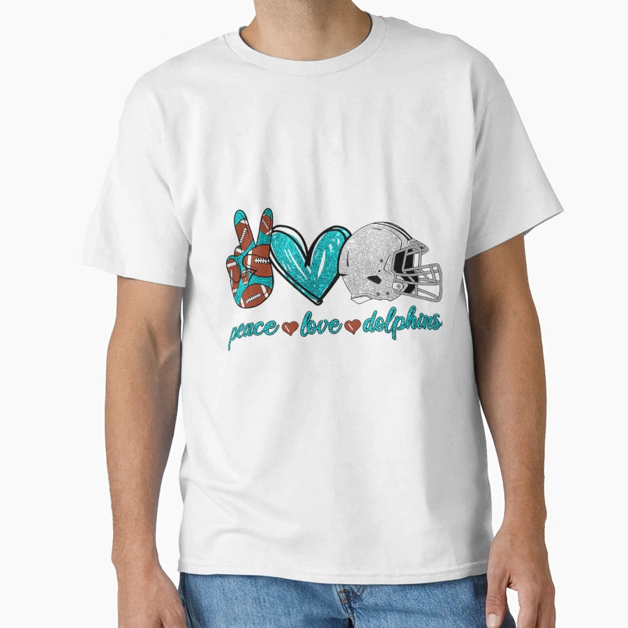 Football Miami Dolphins T-Shirt - Aesthetic Graphic for Adults - T-Shirt, Sweatshirt, Hoodie