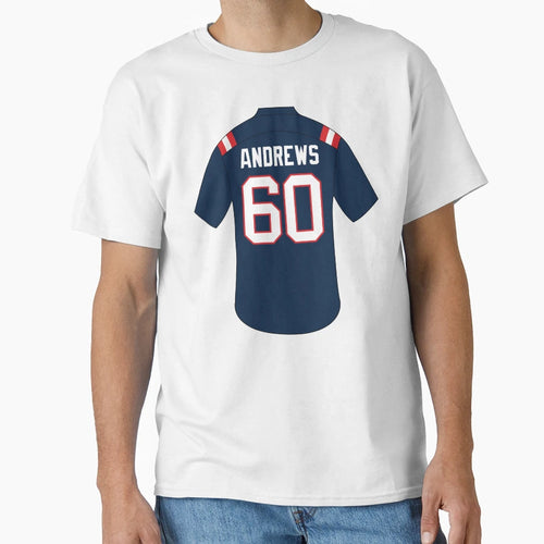 David Andrews Jersey Number 60 T-Shirt - Aesthetic Graphic Unisex - T-Shirt, Sweatshirt, Hoodie