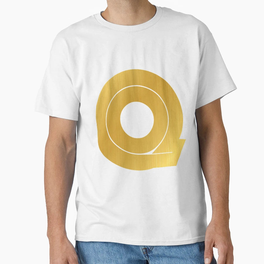 Q Letter Golden Initials Serie T-Shirt - Streetwear Style for Adults - T-Shirt, Sweatshirt, Hoodie