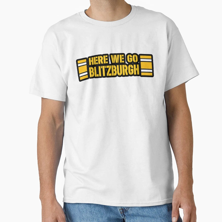 Here We Go Pittsburgh Football And T-Shirt - Novelty Apparel Unisex - T-Shirt, Sweatshirt, Hoodie