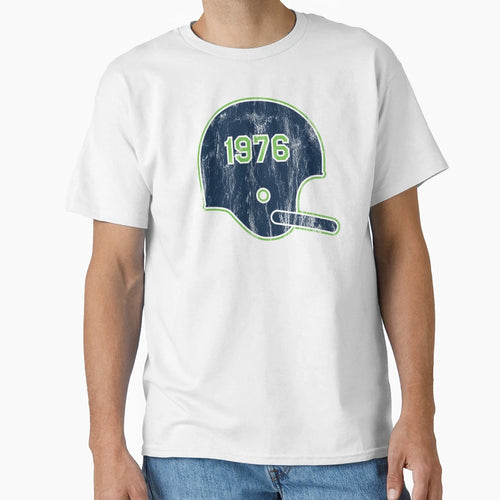 Seattle Seahawks Year Founded Helmet T-Shirt - Novelty Apparel Men Women - T-Shirt, Sweatshirt, Hoodie