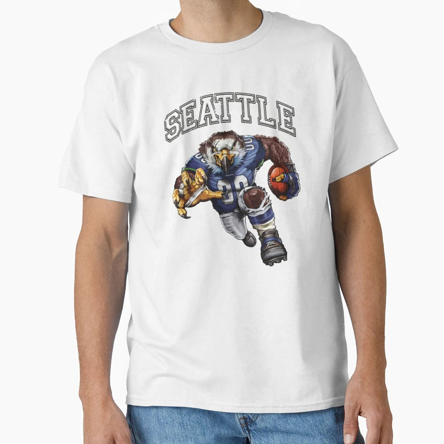 Seattle Football Detroit Football T-Shirt - Novelty Apparel for Adults - T-Shirt, Sweatshirt, Hoodie