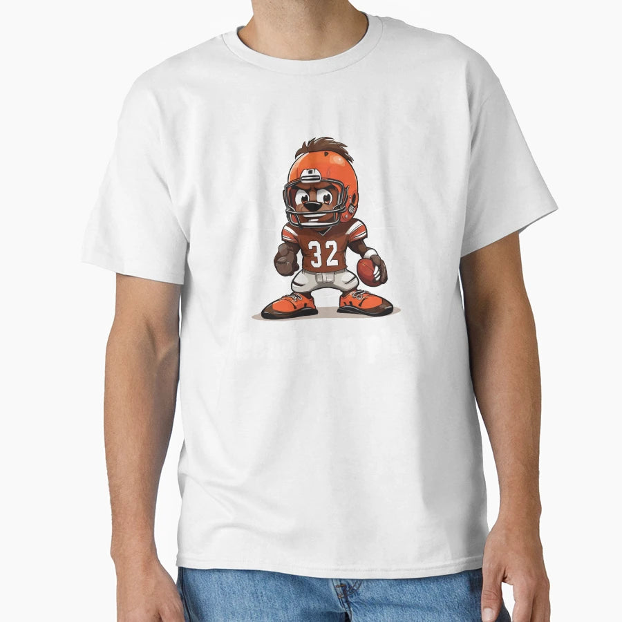 Brown Football Mascot T-Shirt - Casual Everyday Wear Men Women - T-Shirt, Sweatshirt, Hoodie