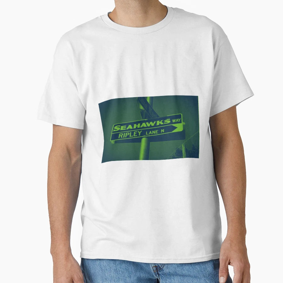 Seahawks Way Ripley Lane Renton T-Shirt - Casual Everyday Wear Men Women - T-Shirt, Sweatshirt, Hoodie