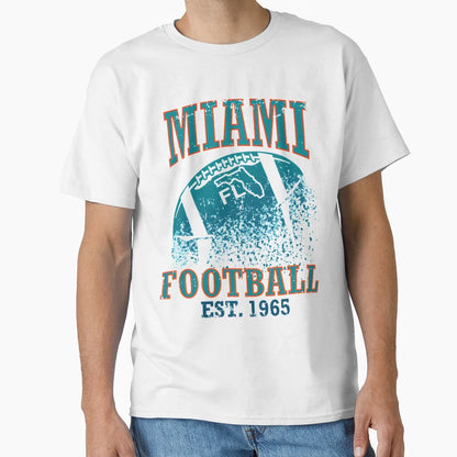 Miami Football T-Shirt - Unique Graphic for Adults - T-Shirt, Sweatshirt, Hoodie
