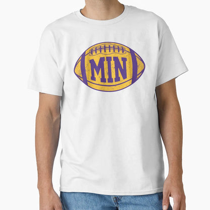 Min Football Purple T-Shirt - Graphic Print for Adults - T-Shirt, Sweatshirt, Hoodie