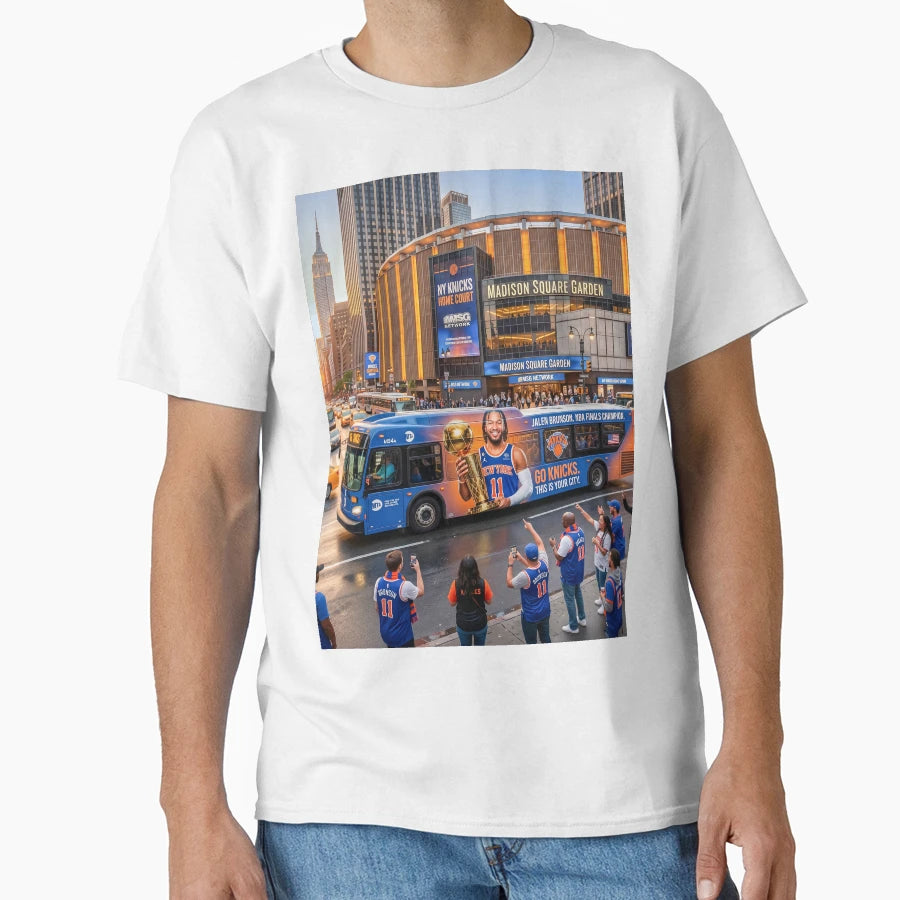 Nyc Bus Jalen Brunson Mvp Ad T-Shirt - Casual Everyday Wear Unisex - T-Shirt, Sweatshirt, Hoodie