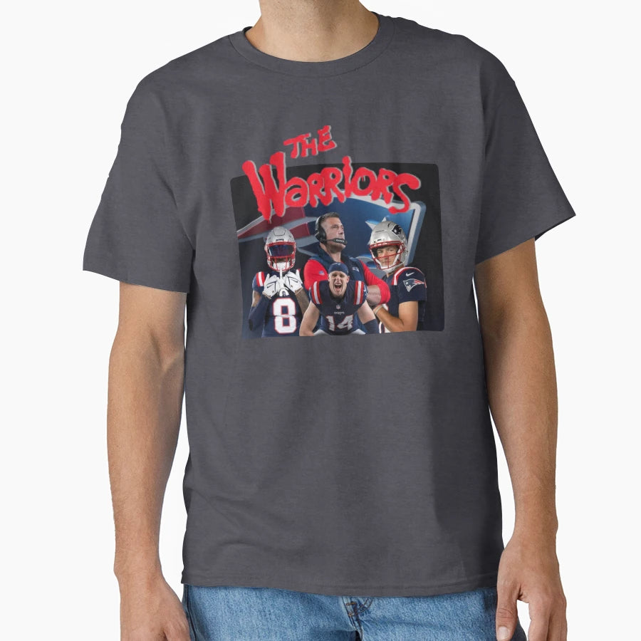 New England Patriots Warriors Super T-Shirt - Minimalist Print for Adults - T-Shirt, Sweatshirt, Hoodie