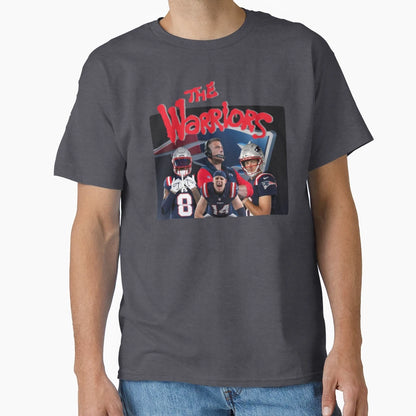 New England Patriots Warriors Super T-Shirt - Minimalist Print for Adults - T-Shirt, Sweatshirt, Hoodie