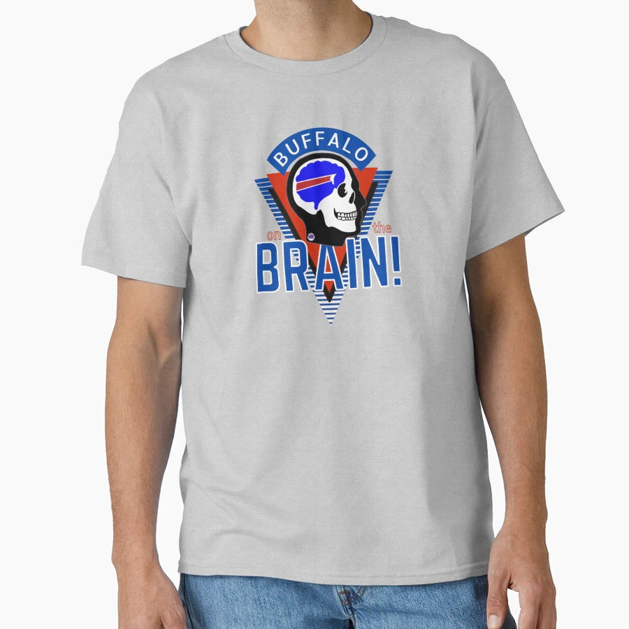 Buffalo Brain T-Shirt - Fun Novelty Design Unisex - T-Shirt, Sweatshirt, Hoodie