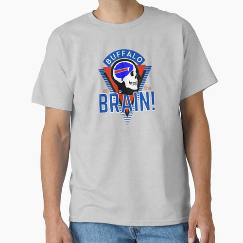 Buffalo Brain T-Shirt - Fun Novelty Design Unisex - T-Shirt, Sweatshirt, Hoodie