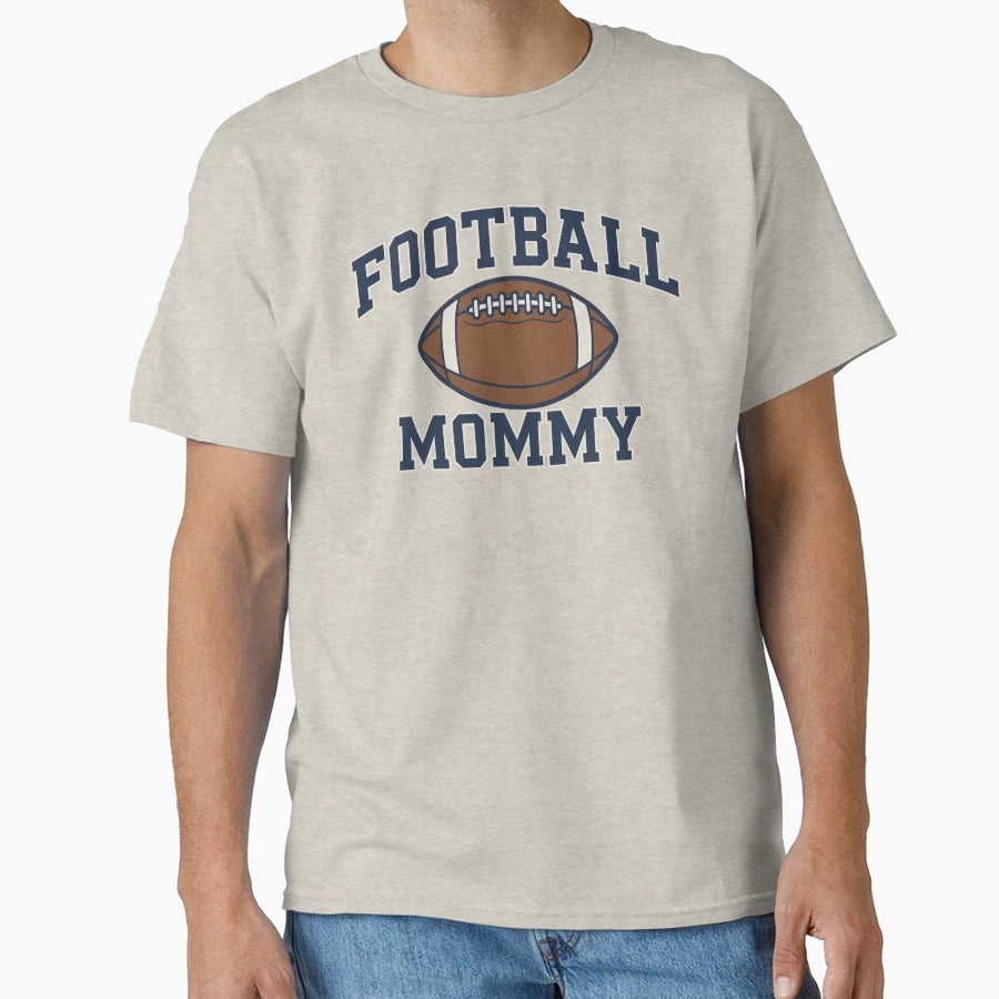 Football Mommy Sports Logo T-Shirt - Trendy Graphic for Adults - T-Shirt, Sweatshirt, Hoodie