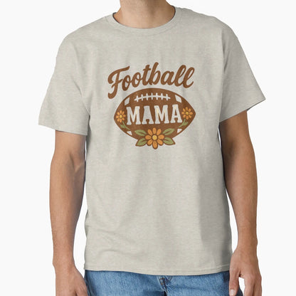 Floral Mom Football T-Shirt - Casual Everyday Wear Men Women - T-Shirt, Sweatshirt, Hoodie