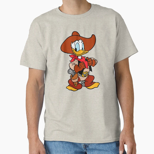 Donald Duck Cowboy T-Shirt - Casual Everyday Wear for Adults - T-Shirt, Sweatshirt, Hoodie