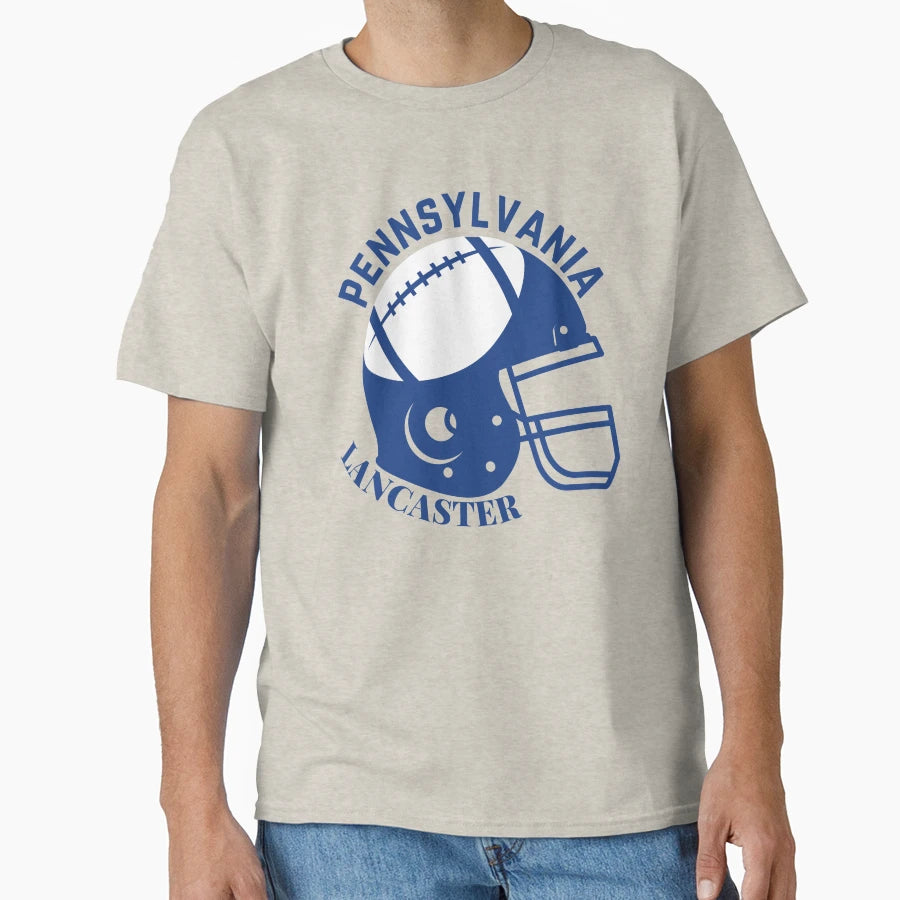 Lancaster Pennsylvania Football T-Shirt - Unique Graphic for Adults - T-Shirt, Sweatshirt, Hoodie