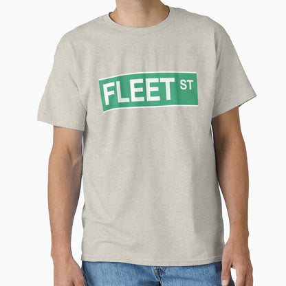 Fleet Street Sweeney Todd Green T-Shirt - Trendy Graphic Men Women - T-Shirt, Sweatshirt, Hoodie