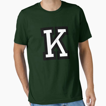 Letter K Two Color T-Shirt - Custom Art Print Men Women - T-Shirt, Sweatshirt, Hoodie