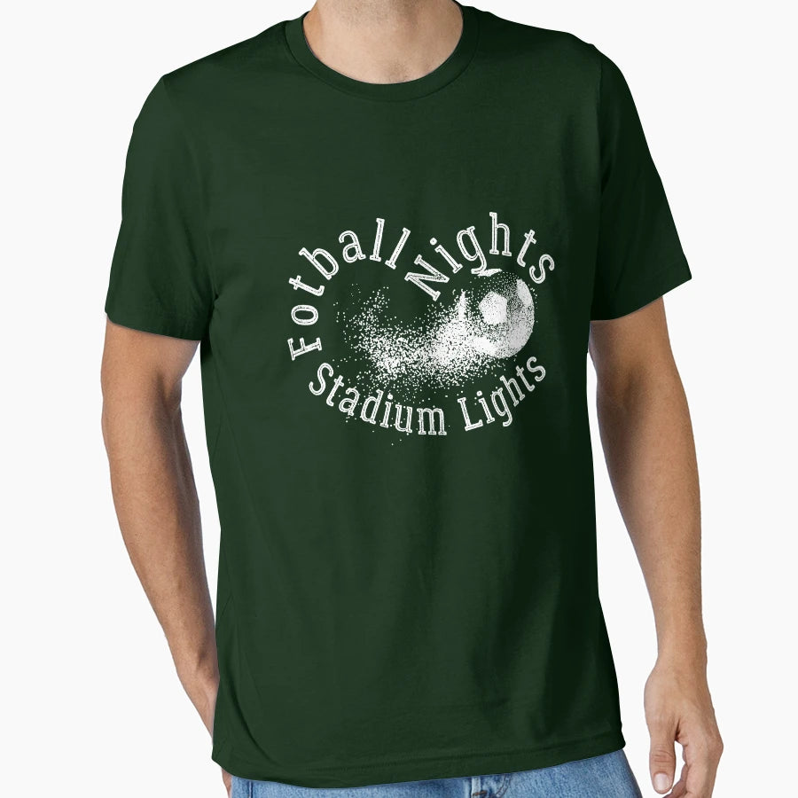 Funny Football Nights Stadium Lights T-Shirt - Trendy Graphic for Adults - T-Shirt, Sweatshirt, Hoodie