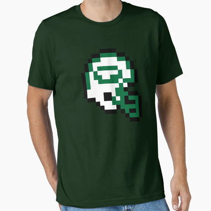 New York Jets 8 Bit Football Helmet T-Shirt - Aesthetic Graphic Men Women - T-Shirt, Sweatshirt, Hoodie