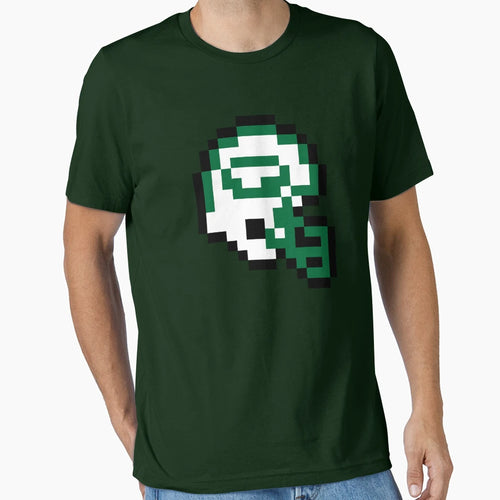 New York Jets 8 Bit Football Helmet T-Shirt - Aesthetic Graphic Men Women - T-Shirt, Sweatshirt, Hoodie