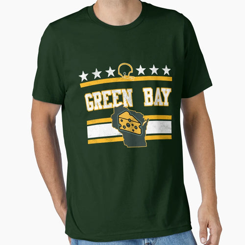 Green Bay Football T-Shirt - Aesthetic Graphic for Adults - T-Shirt, Sweatshirt, Hoodie
