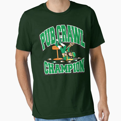 Irish Pub Crawl Champion T-Shirt - Casual Everyday Wear Men Women - T-Shirt, Sweatshirt, Hoodie