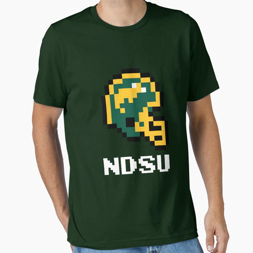 North Dakota State Bison Tecmo T-Shirt - Fun Novelty Design for Adults - T-Shirt, Sweatshirt, Hoodie