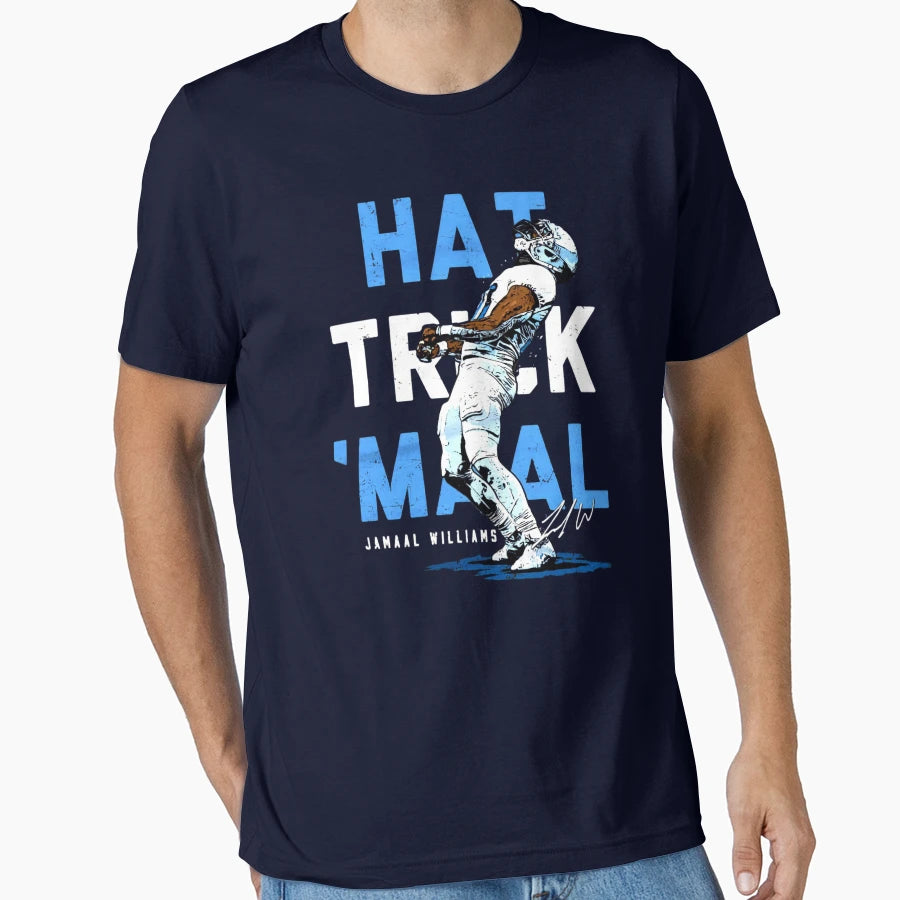 Jamaal Williams Hat Trick Maal T-Shirt - Streetwear Style for Adults - T-Shirt, Sweatshirt, Hoodie