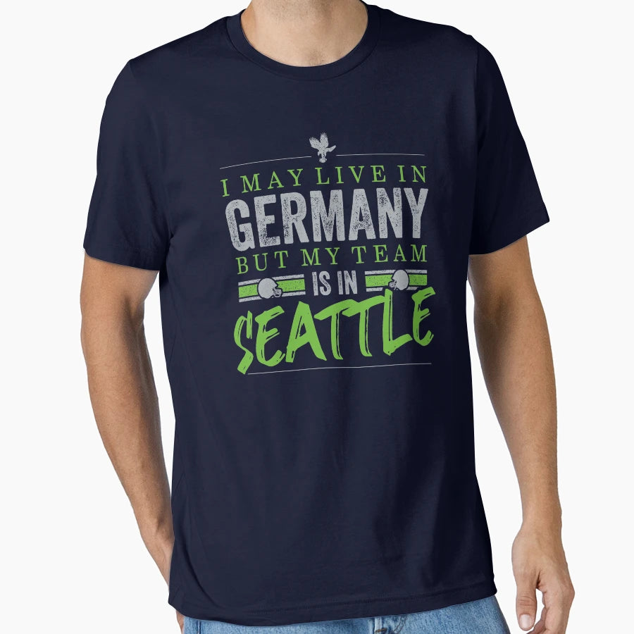 Seattle Football Team Fans From Germany T-Shirt - Streetwear Style Unisex - T-Shirt, Sweatshirt, Hoodie