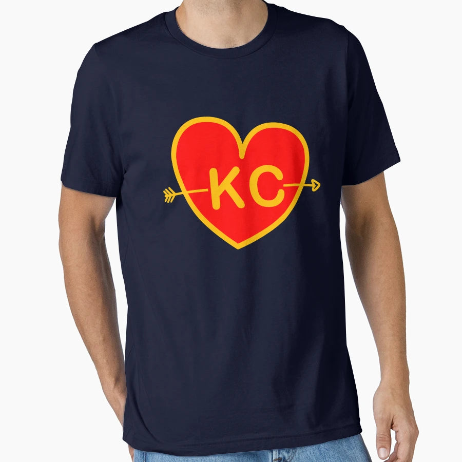 I Love Kansas City Heart Kc T-Shirt - Casual Everyday Wear Unisex - T-Shirt, Sweatshirt, Hoodie