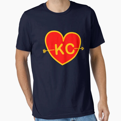 I Love Kansas City Heart Kc T-Shirt - Casual Everyday Wear Unisex - T-Shirt, Sweatshirt, Hoodie