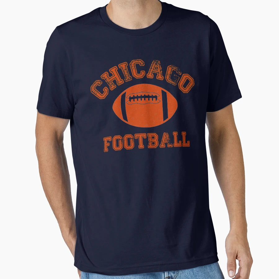 Chicago Distressed Pro Football Team T-Shirt - Graphic Print Men Women - T-Shirt, Sweatshirt, Hoodie