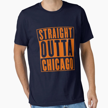 Straight Outta Chicago T-Shirt - Minimalist Print Unisex - T-Shirt, Sweatshirt, Hoodie