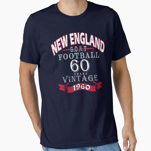 New England Pro Football 60 Year T-Shirt - Minimalist Print Men Women - T-Shirt, Sweatshirt, Hoodie