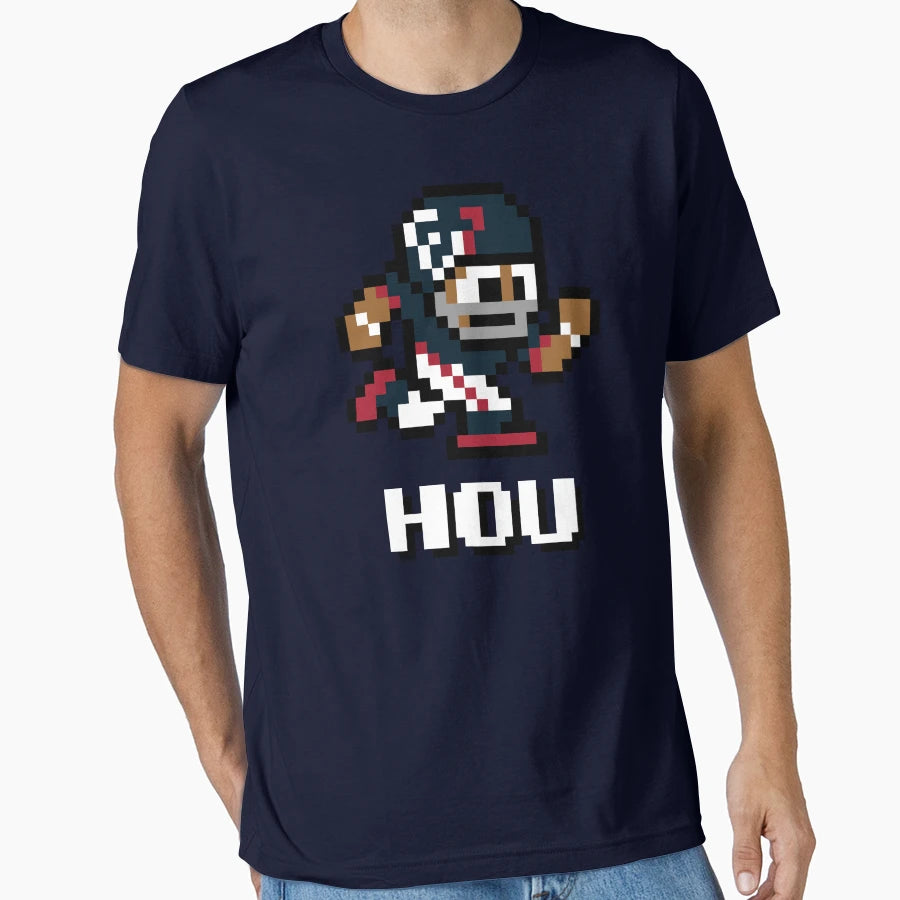 Houston Texans Tecmo Super Bowl T-Shirt - Aesthetic Graphic Men Women - T-Shirt, Sweatshirt, Hoodie