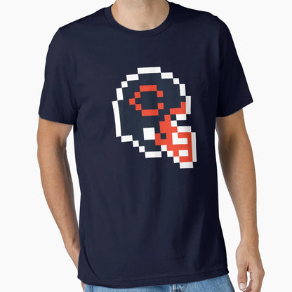 Chicago Bears 8 Bit Football Helmet T-Shirt - Custom Art Print for Adults - T-Shirt, Sweatshirt, Hoodie