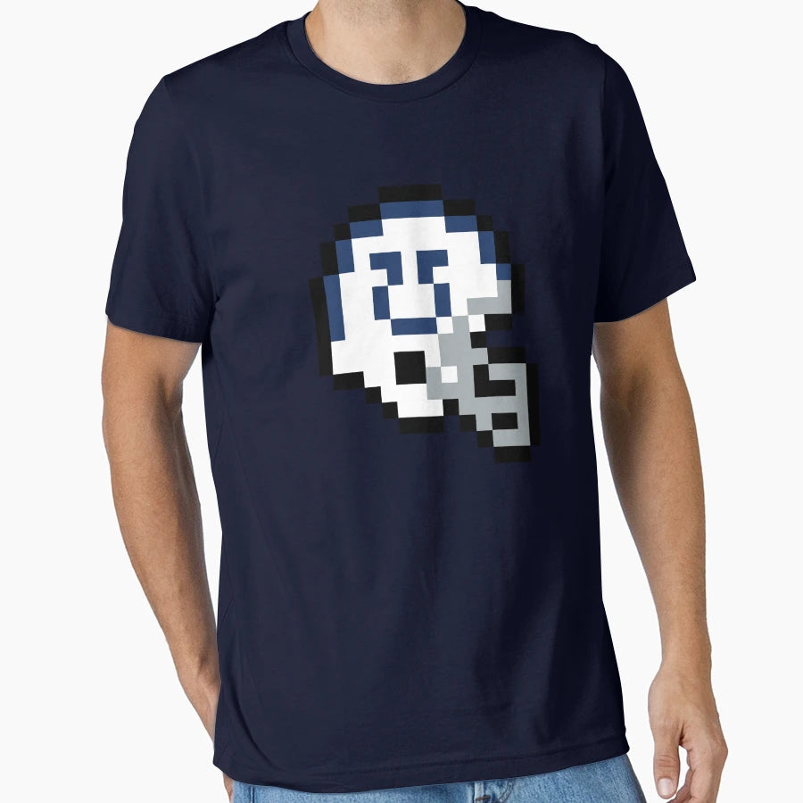 Indianapolis Colts 8 Bit Football T-Shirt - Custom Art Print for Adults - T-Shirt, Sweatshirt, Hoodie